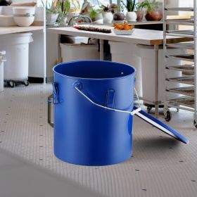 Fryer Grease Bucket, 6 Gal Oil Disposal Caddy Carbon Steel Fryer Oil Bucket With Rust-Proof Coating, Oil Transport Container With Lid, Lock Clips, Fil
