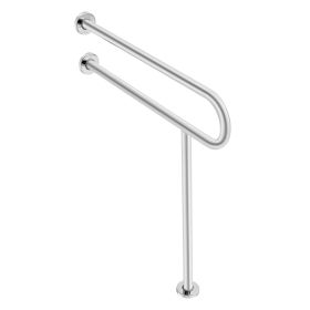 Toilet Safety Rail, 31.5 Inch U-Shaped Handicap Grab Bar, 304 Stainless Steel Senior Safety Pole, Toilet Grab Bars with Anti-Slip Handle