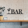 CIFbuy Vintage Black iron Happy Hour Sign Rustic Pub Wall Decor for Home Bar Man Cave Outdoor Patio Gaming Room(TikTok, temu pick-up service)
