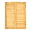 Double Saloon Doors, 36"W x 42" H Arched Top Interior Swinging Cafe Doors, Premium Pine Wood, with Hinges & Hardware Kit, Easy to Install
