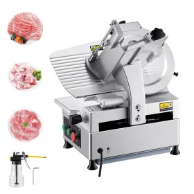 Automatic Meat Slicer, 180W + 370W Deli Slicer with a 12 inch Premium 65Mn Blade, 0-0.3 inch Adjustable Thickness