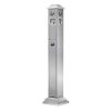VEVOR Cigarette Butt Receptacle, Square Cigarette Butt Container with 4 Disposal Openings & Top Cover