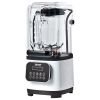 Professional Blender with Shield, Commercial Countertop Blenders, 68 oz Plastic Jar Blender Combo, Stainless Steel 9 Speed & 5 Functions Blender