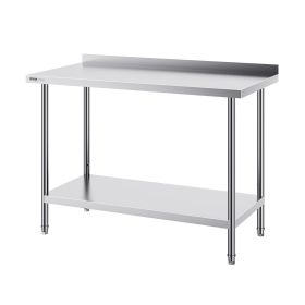 24 x 48 x 36 Inch Stainless Steel Work Table, Commercial Food Prep Worktable Heavy Duty Prep Worktable