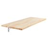 Wall Mounted Folding Table, 47.2 x 19.7 inches Wall Mount Table, Floating Desk with Iron Bracket, Fold Down Desk for Small Spaces, Home Office, Dining