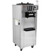 2200W Commercial Soft Ice Cream Machine 3 Flavors 5.3 to 7.4Gallon per Hour PreCooling at Night Auto Clean LCDPanel for Restaurants Snack Bar, Sliver