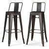Rayne - 30" Metal Bar Stool (Set of 2) - Gun Metal Grey