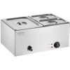 24QT Commercial Food Warmer, 3-Pan Electric Steam Table