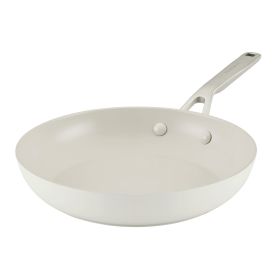 Hard Anodized 10 Inch Ceramic Nonstick Frying Pan, Oven Safe to 500°F, Porcelain White