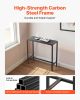 Outdoor Bar Table, 39.4 x 15 in Patio Bar Table, Waterproof Top & Sturdy Metal Frame, Rectangle Counter Height Dining Tables