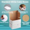 2000 pack Standard White Cake Boxes 5.5 x 4 x 3 Paperboard Bakery Boxes 5 1/2 x 4 x 3 Kraft Pastry Boxes for Pie, Cookies