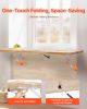 Wall Mounted Folding Table, 47.2 x 19.7 inches Wall Mount Table, Floating Desk with Iron Bracket, Fold Down Desk for Small Spaces, Home Office, Dining