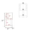 Hobart Bar Cabinet, Living Room, Light Pine