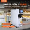 Commercial Ice Cream Machine, 10.6 QT/H Yield, 1000W Single Flavor Countertop Soft Serve Ice Cream Maker, 4L Hopper 1.6L Cylinder