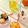 300 Pieces Plastic Cocktail Swords Picks Fruit Drink Picks Bulk Colorful Appetizer Skewers Toothpicks Pack for Pirate or Under the Sea Themed Family P