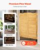Double Saloon Doors, 36"W x 42" H Arched Top Interior Swinging Cafe Doors, Premium Pine Wood, with Hinges & Hardware Kit, Easy to Install