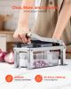 Vegetable Chopper Mandoline Slicer, All-in-1 Food Veggie Cutter with 8 Stainless Steel Blades, Cheese Grater Onion Potato Salad Dicer with Container