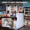 Commercial Ice Cream Machine, 10.6 QT/H Yield, 1000W Single Flavor Countertop Soft Serve Ice Cream Maker, 4L Hopper 1.6L Cylinder