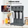 Milkshake Maker, 375W x 3 Electric Milkshake Machine, Commercial Triple Heads Drink Mixer Blender, LED Intelligent Microswitch