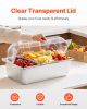 Countertop Food Serving Display Container, 5 Pan Stainless Steel Food Serving Tray