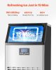 Commercial Ice Maker Machine, 100lbs/24H Ice Maker Machine with 33lbs Storage Capacity, 45 Ice Cubes in 15 Minutes