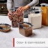 Pantry 7 Piece Set, Clear and Airtight Food and Pantry Storage Containers