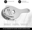 Stainless Steel Cocktail Strainer for Home Bar and Professional Bartenders 5.75" x 3.87" x 1.25'
