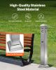 VEVOR Cigarette Butt Receptacle, Square Cigarette Butt Container with 4 Disposal Openings & Top Cover