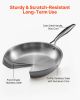 Tri-Ply Stainless Steel Frying Pan, 3 Pcs Set (8, 10, 12 in), Cooking Skillet with Heat-Resistant Handle, Chef's Kitchen Cookware, Oven, Gas, Electric