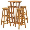 Garden Bar Set Natural wood Solid acacia wood Medium Durable