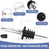36-Pack Stainless Steel Pour Spouts for Liquor Bottles, Oil, Vinegar, and Wine  Liquor Bottle Pourers with Rubber Dust Caps Bar Pourers for Bartending