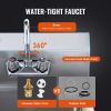 Commercial Hand Sink with Faucet, Stainless Steel Sink for Washing, Small Hand Washing Sink, Wall Mount Hand Basin, Utility Sink for Restaurant