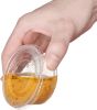 [3.25 oz. - 50 Count Clear Disposable Plastic Portion Cups with Lids - Soufflé Cups