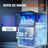 Commercial Ice Maker, 450LBS/24H Ice Making Machine with 330.7LBS Large Storage Bin