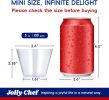 100 Pack Small Clear Disposable Cups, Disposable Plastic Shot Glasses for Parties, Plastic Cocktail Glasses Wedding Tumblers