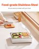 Countertop Food Serving Display Container, 1 x 1/2 Pan Stainless Steel Food Serving Tray