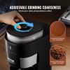 Coffee Maker with Grinder, 8 Cup Programmable Coffee Machine, Grind and Brew Coffee Maker with 24-Hour Timer for Auto Brew, Reusable Filter