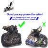 US 100pcs Black Disposable Clean Garbage Bags Not Leak Bulk Plastic Home Kitchen Office Saving Recycled Trash Bag Outdoor Travel Dinner Hotel Restaura