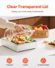 Countertop Food Serving Display Container, 1 x 1/2 Pan Stainless Steel Food Serving Tray