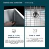 Undermount Kitchen Sink;  16 Gauge Stainless Steel Wet Bar or Prep Sinks Single Bowl