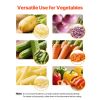 Commercial French Fry Cutter, Stainless Steel Vegetable Fruit Chopper with 3 Replacement Blades 1/2-Inch 3/8-Inch 1/4-Inch